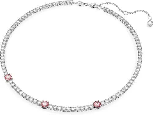 Miniatura 2 de SWAROVSKI Colección de collares de cristal de matriz, cristales transparentes, cristales rosados, cristales amarillos, rodio y acabados en tono