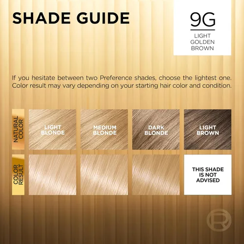 Miniatura 63 de L'Oreal Paris Superior Preference - Tinte permanente luminoso que desafía la decoloración, tinte para el cabello hasta 9 semanas de resplandor, 09