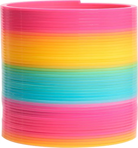Miniatura 3 de Slinky el resorte original que camina de juguete, Slinky gigante de plástico de arcoíris de 5 pulgadas de diámetro, juguete antiestrés, juguetes