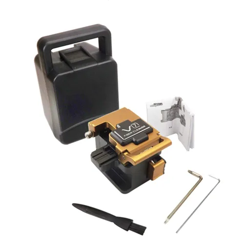 V7 Cuchilla de fibra óptica para FTTH Inno Fusion splicer Fiber Cutter con pelacables de fibra libre