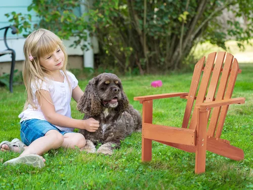 Miniatura 8 de SoliWood Silla Adirondack de madera para exteriores, para patio, jardín, porche, piscina