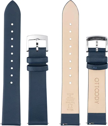 Miniatura 3 de Correas de reloj de cuero de liberación rápida, elegante y ultra suave, correa de reloj de cuero de grano superior para mujeres y hombres, elección