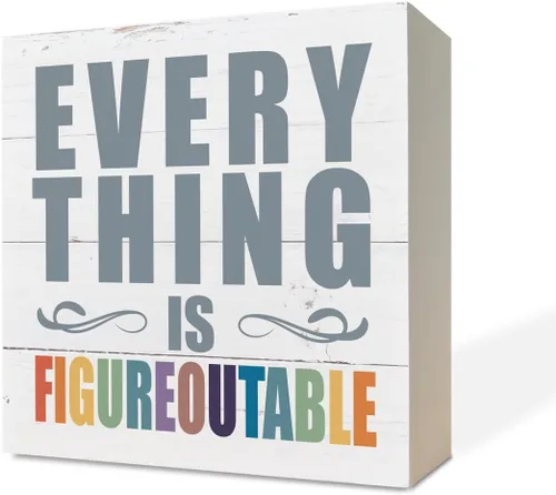 Miniatura 8 de Letreros de madera inspiradores, caja de madera, decoración de escritorio, letrero positivo para decoración del hogar, regalo de motivo, Life isn't