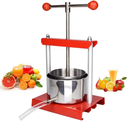 Prensa manual de vino de frutas para cocina, extracción eficiente de jugo, separador de residuos, ahorro de tiempo, ideal para limón, sandía, fresa