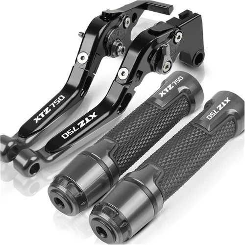 Miniatura 21 de Accesorios CNC para motocicleta, ajustable, plegable, extensible, con logotipo, palancas de embrague de freno, manillar, extremos para Yamaha XTZ750