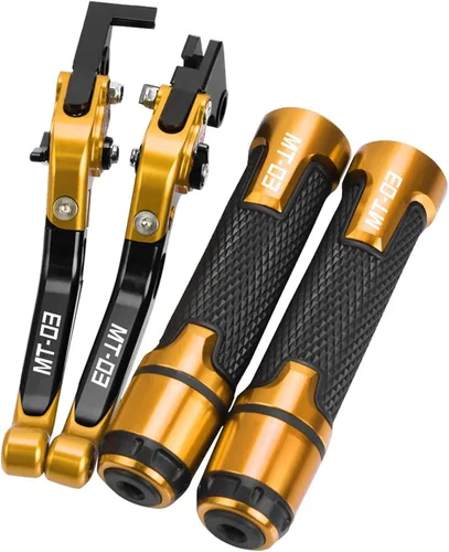 Miniatura 10 de Palancas de embrague de freno extensibles ajustables para motocicleta para Yamaha MT03 MT-03 2015 2016 2017 2018 2019 2020 (color : B)
