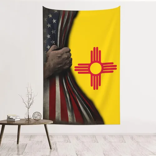 Miniatura 11 de Tapiz de mitad de bandera estadounidense y bandera de Jamaica de 60 x 40 pulgadas, divertido tapiz estético, arte de pared para dormitorio, sala