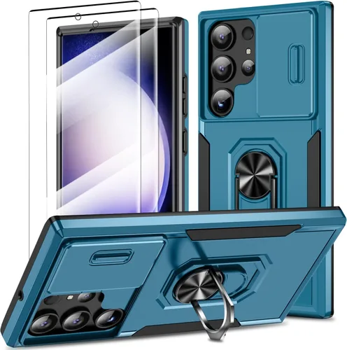 Miniatura 97 de Funda magnética para Samsung Galaxy Note 20 Ultra con soporte de anillo [con protector de pantalla] [Compatible con carga inalámbrica MagSafe] Funda