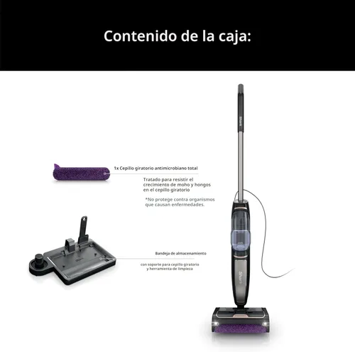 Miniatura 9 de Shark Steam Pickup SD201 Trapeador ligero de vapor 3 en 1, recoge residuos, con limpieza profunda, desinfecta con vapor, todo a la vez, para pisos