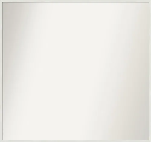 Miniatura 1093 de Amanti Art Espejo de baño blanco para sobre el fregadero, 32 x 45 pulgadas, espejo de tocador rectangular blanco esbelto, marco de madera moderno
