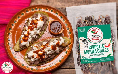 Miniatura 7 de Pimientos secos Chipotle Morita Chile 16 oz – Sabor ahumado robusto, uso para recetas mexicanas, topo, salsas, tamales, salsa, carnes, guisos. Calor