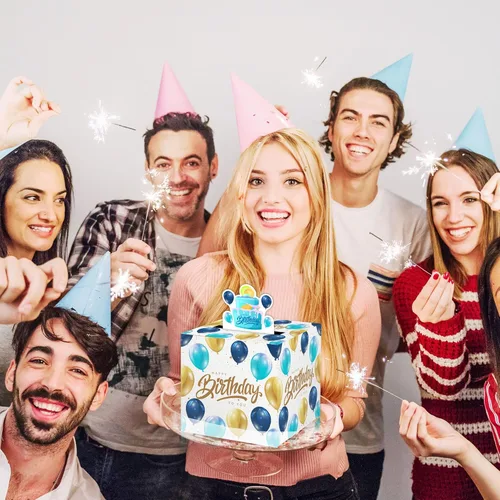 Miniatura 5 de Caja de dinero de feliz cumpleaños para regalo en efectivo, incluye tarjeta de feliz cumpleaños y 35 bolsas transparentes, divertido regalo