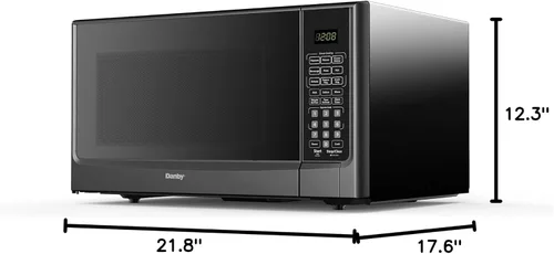 Miniatura 2 de Danby Designer DDMW01440WG1 - Microondas para encimera de 1.4 pies cúbicos con sensor de cocción, 1000 vatios, descongelación automática, blanco