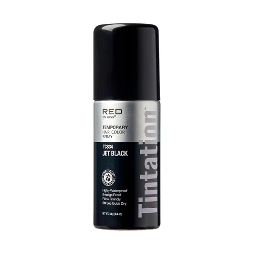 Miniatura 7 de Red by Kiss Tintation Spray de color temporal para el cabello, cobertura instantánea de retoque de raíces grises, resistente al agua y a las marrón