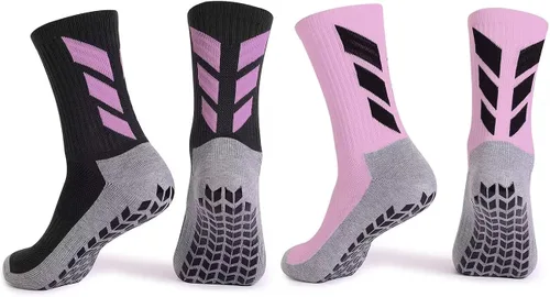 MENDENG Calcetines antideslizantes de fútbol para hombre, calcetines de hospital antideslizantes para entrenamiento, calcetines atléticos