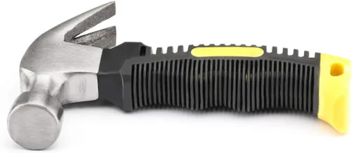 Miniatura 5 de ZOENHOU 6 martillos de garra de 8 onzas, pequeños martillos rechonchos a granel con revestimiento de plástico antideslizante, mango suave