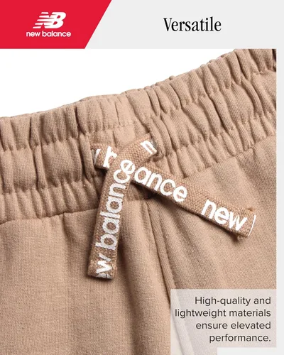 Miniatura 35 de New Balance Pantalones deportivos para niña, forro polar de mezcla de algodón suave con cordón y bolsillos (tallas 8-16)