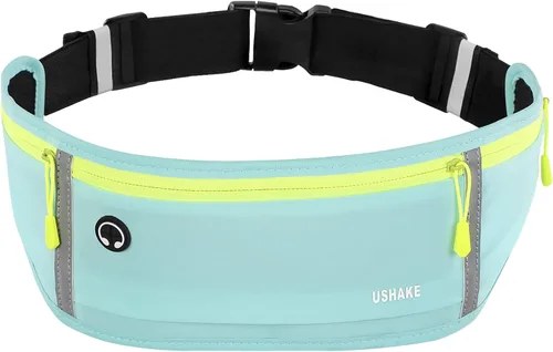 Miniatura 13 de USHAKE Cinturón Delgado para Correr, Riñonera de Entrenamiento para Hombres y Mujeres, Paquete de Cintura para Ejercicio con Soporte para iPhone