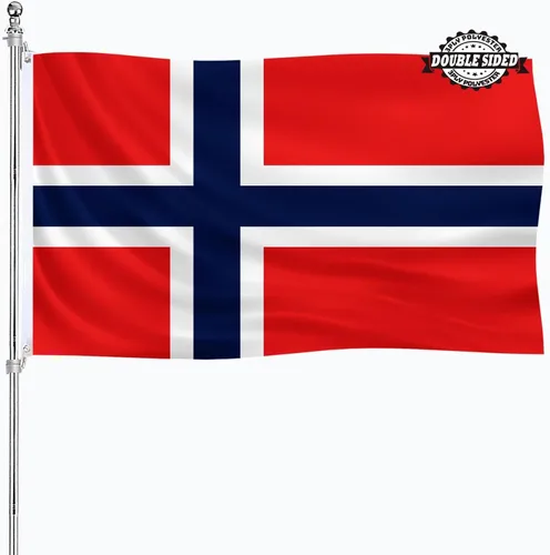 Miniatura 18 de Bandera albanesa de Albania 3x5 doble cara para exteriores, banderas nacionales del país de alta resistencia de 3 capas de poliéster con 2 ojales