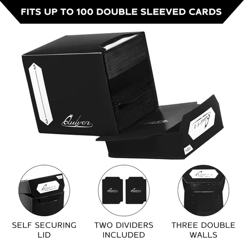Miniatura 2 de Quiver Time Paquete de bloques de cartas coleccionables y funda para cartas que se adapta a Magic: the Gathering Cards y otros TCGs - 5 cajas