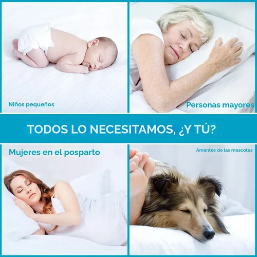 Miniatura 5 de Lunsing Protector de colchón impermeable suave, transpirable, tamaño King, bolsillo de 6 a 18 pulgadas de profundidad, color blanco