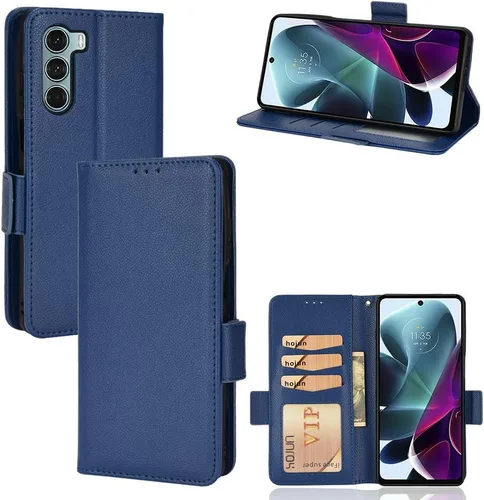 Miniatura 197 de Funda de piel sintética compatible con Motorola Moto E22 4G, funda de piel sintética compatible con Motorola Moto E22i 4G, color negro