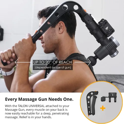 Miniatura 2 de Brazyn Soporte universal para pistola de masaje Talon 2.0 + bastón de masaje. Brazo de extensión con soporte para tu masajeador de percusión.