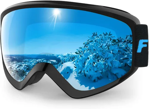 Miniatura 10 de findway - Gafas de esquí y snowboard para niños, niñas, jóvenes, diseño para usar sobre lentes