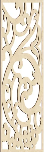 Miniatura 120 de Bridgewater - Paneles de pared decorativos de madera con calado, 9 3/8 pulgadas de ancho x 24 3/8 pulgadas de alto x 1/4 de alto, nogal