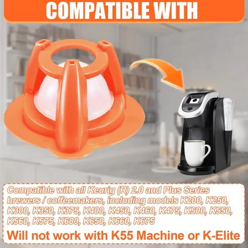 Miniatura 3 de Paquete de 2 herramientas de limpieza de agujas compatibles con cafeteras Keurig 2.0, no más granos de café dejados en café o café semiacabado