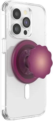 Miniatura 14 de PopSockets Phone Grip with Expanding Kickstand, Adhesive Grip - Molded Flower Red Wine Translucent rojo (Red Translucent)
