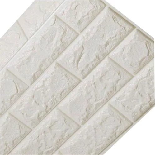 Miniatura 14 de Calcomanías de pared de ladrillo impermeables 3D de 27.56 x 11.81 pulgadas, paneles de pared autoadhesivos de espuma para TV, sala de estar