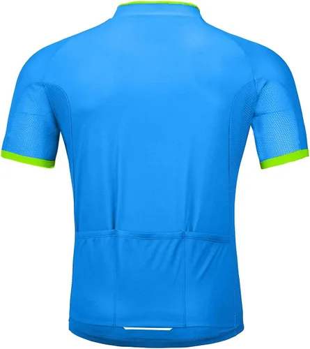 Miniatura 2 de wantdo Camisetas de ciclismo para hombre, camisetas de ciclismo de montaña MTB Jersey de manga corta Camisetas de ciclismo transpirable de secado