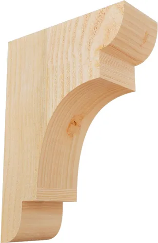 Miniatura 139 de Ekena Millwork COR04X12X12NEB00RWR 4 pulgadas de ancho x 12 pulgadas de profundidad x 12 pulgadas de alto New Brighton Rough Sawn Corbel, cedro rojo