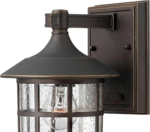 Miniatura 3 de Hinkley Freeport - Linterna pequeña de 1800 oz para montaje en pared, diseño de Nueva Inglaterra, aluminio fundido, vidrio semillero transparente