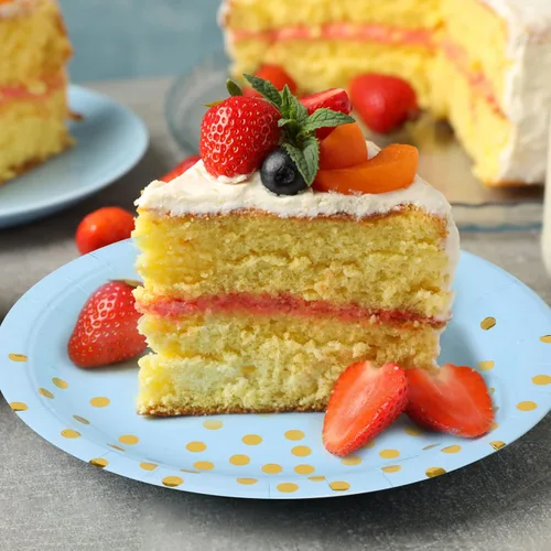 Miniatura 5 de Platos de papel de oro azul, 100 unidades, platos de postre de puntos rosados y dorados, suministros de fiesta redondos desechables ideales