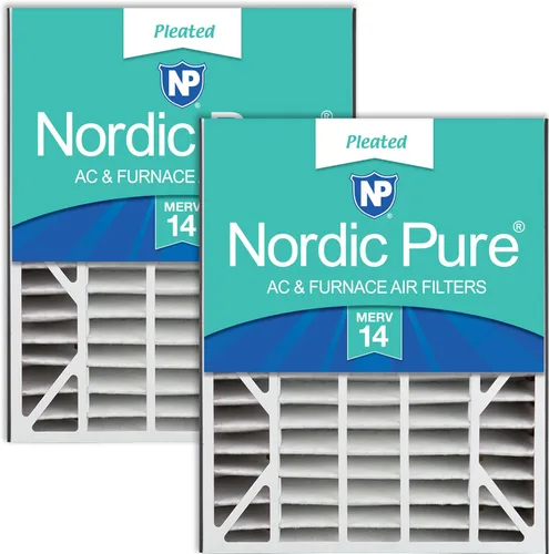 Miniatura 43 de Nordic Pure 20x25x5 (tamaño real: 19 3/4 x 24 1/4 x 4 7/8) Filtro de CA Air Bear MERV 13 Plus Carbon 4 Pack