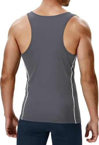 Miniatura 3 de Runhit 3 Pack Men's Compression Tank Tops Sleeveless Compression Shirts for Men