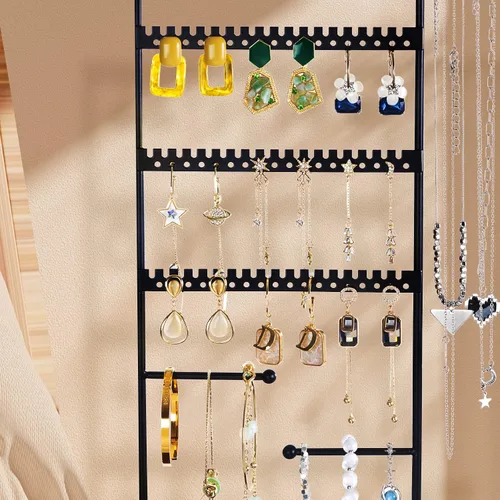 Miniatura 4 de ProCase Organizador de joyas, organizador de aretes, regalo del día de la madre, organizador de aretes de 6 niveles, estante para collares de árbol