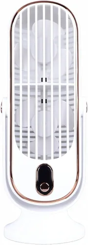 Miniatura 10 de Ventilador de mesa de torre de escritorio, ventilador de mesa silencioso, torre oscilante, ventilador de mesa con enchufe USB, ventilador de mesa