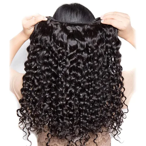 Miniatura 6 de Paquetes de cabello humano brasileño ondulado (14, 16, 18, 20 pulgadas), cabello humano sin procesar 12A, paquetes húmedos y ondulados, extensiones