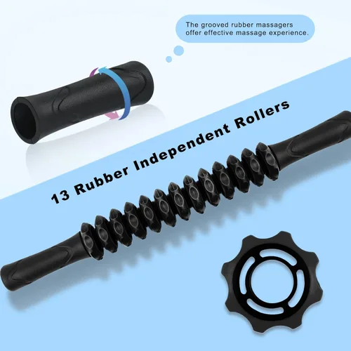 Miniatura 7 de ZanLLW - Barra de rodillo muscular, barra de masaje de tejido profundo para atletas, terapia muscular para corredores, Lipo Stick para aliviar