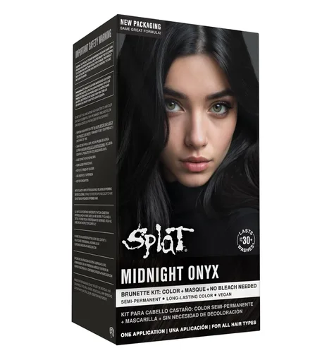Miniatura 14 de Splat Hair Splat Rebellious Colors 30 Wash - Kit de coloración para el cabello, jade medianoche, 6 onzas Jade(Midnight Jade)