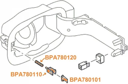 Miniatura 6 de Kit de reparación de resorte con clip de puerta de combustible a gas BPA780101 ARV780020 CAL50070 BPA780110 CAL500070 BPA780120 Compatible con Land