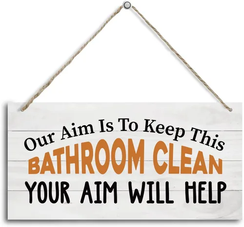 Miniatura 16 de Kitchen Rules - Letrero decorativo de madera con texto en inglés "This is a Self-Cleaning Kitchen, placa de madera impresa colgante, letrero