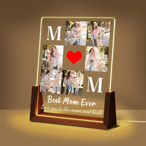 Miniatura 16 de Regalos de cumpleaños personalizados para el día del padre, para papá, de hija, hijo, esposa, marco de fotos con placa acrílica personalizada