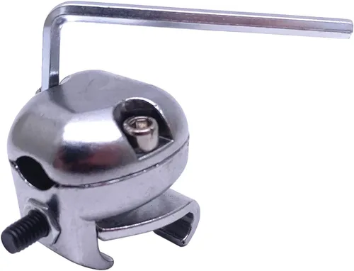 Miniatura 2 de Soporte de montaje de aro para bombo, abrazadera de aro Tom para cencerro, bloque de atasco, pandereta, platillo de chapoteo plateado