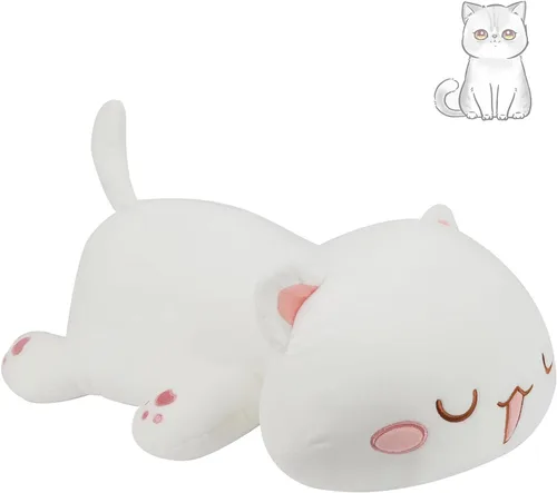 Miniatura 7 de AFAN Animales de peluche de gato, bonita y suave almohada de felpa de gato, juguetes de peluche kawaii, decoración de habitación, regalos para niños