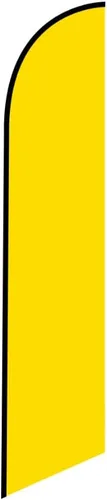 Miniatura 14 de Bandera de plumas de Swooper color negro sólido, solo bandera de repuesto