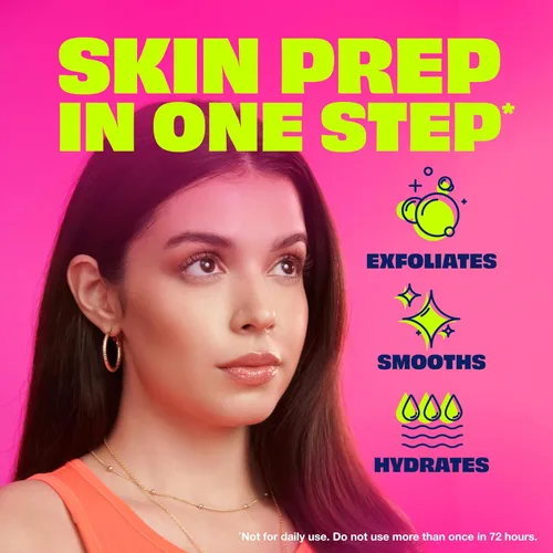 Miniatura 3 de NAIR Prep & Smooth Crema depilatoria exfoliante facial para mujeres, eliminación eficaz del vello para piel suave con ácido hialurónico, 1.76 onzas